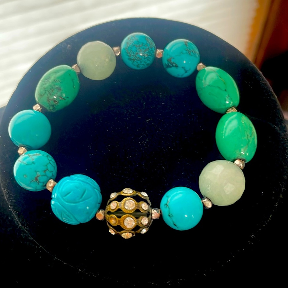 Turquoise stretchy bracelet